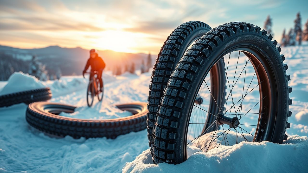 Aanbevolen winterfietsbanden voor woonwerkverkeer in de sneeuw